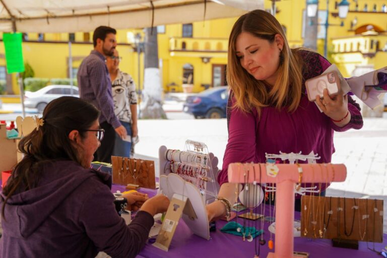 Todo un éxito el “Mercado Morado” de emprendedoras ramosarizpenses