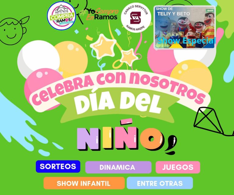 Canaco Ramos Arizpe invita a las familias a celebrar el Día del Niño 