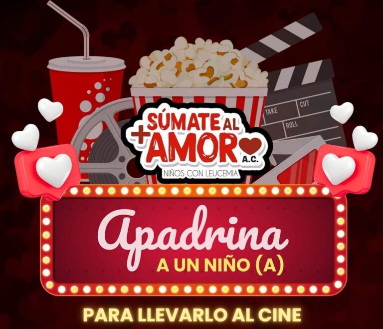 Invita Niños con Leucemia a festejar el Día del Niño llevando al cine a menores apoyados por esa institución