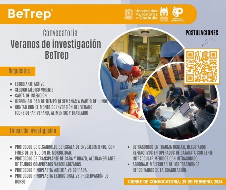 Son seleccionados alumnos de la UAdeC para el programa Veranos de Investigación BeTrep