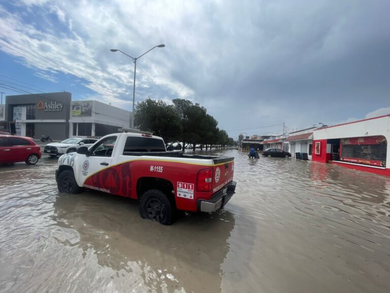 Trabaja Gobierno de Saltillo en atención por afectaciones por lluvia y granizo