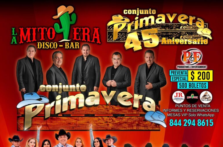 Conjunto Primavera llegará a Saltillo festejando sus 46 años como agrupación