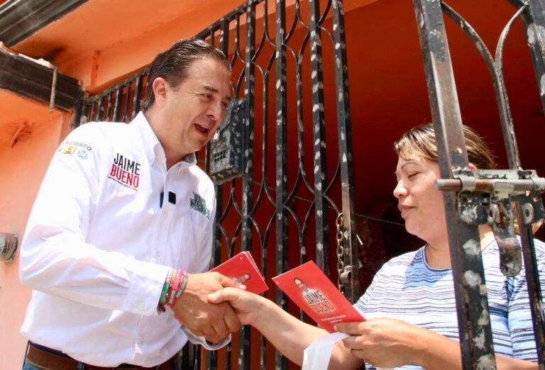 Pide Jaime Bueno votar por la seguridad y prosperidad de las familias