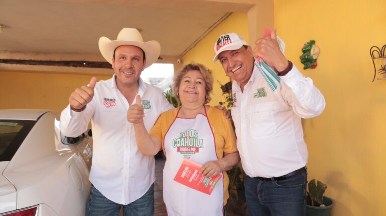 Xavier González, María Bárbara y Fernando Orozco recorren juntos Parras de la Fuente