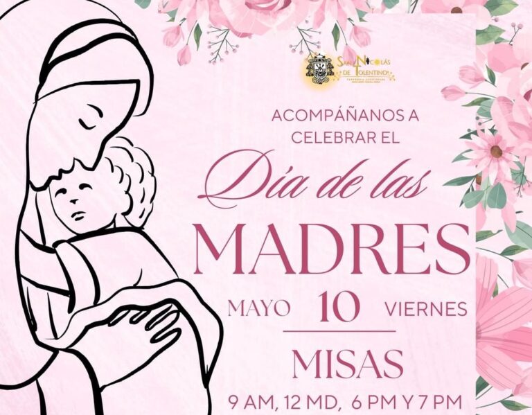 En parroquia San Nicolás de Tolentino celebrarán a las madres de familia 