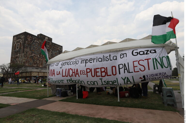 Expresa UNAM respeto ante campamento pro Palestina