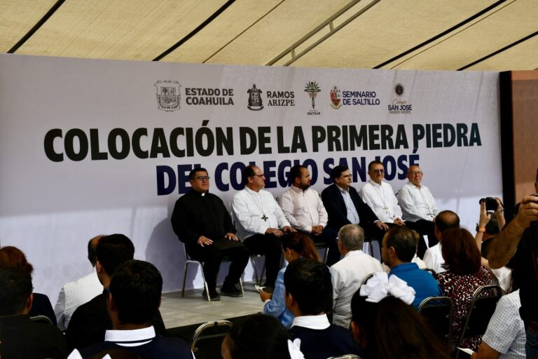 Llega el Colegio San José a Ramos Arizpe; colocan primera piedra 