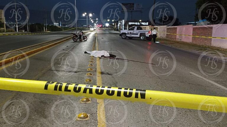 Muere motociclista al derrapar al norte de Saltillo