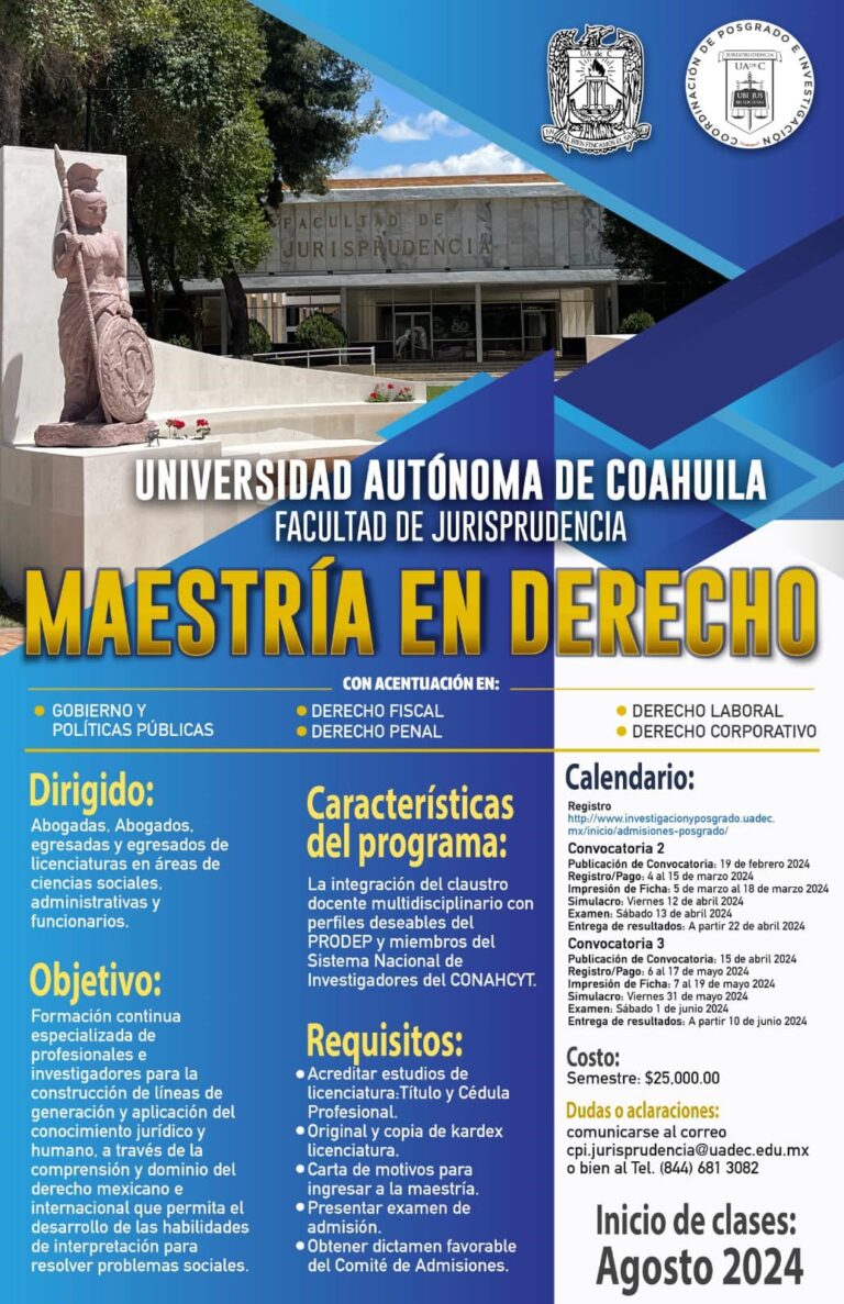 Por iniciar dos ofertas de postgrado de la UA de C