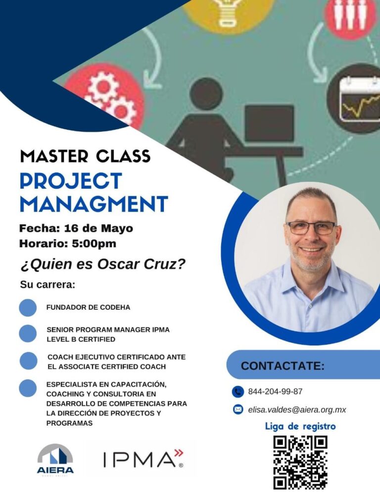 AIERA lanza convocatoria para aprender sin costo sobre Proyect Management