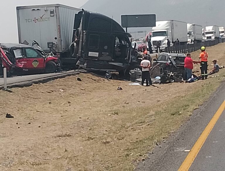 Deja carambola un muerto en la carretera Saltillo – Monterrey