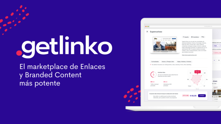 Getlinko, la plataforma para mejorar el posicionamiento SEO y aumentar la visibilidad de marca