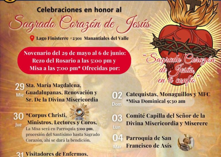 Invitan en Ramos Arizpe a fiesta patronal en honor al Sagrado Corazón de Jesús 