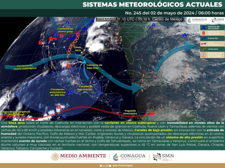 Se pronostican chubascos y caída de granizo en Coahuila