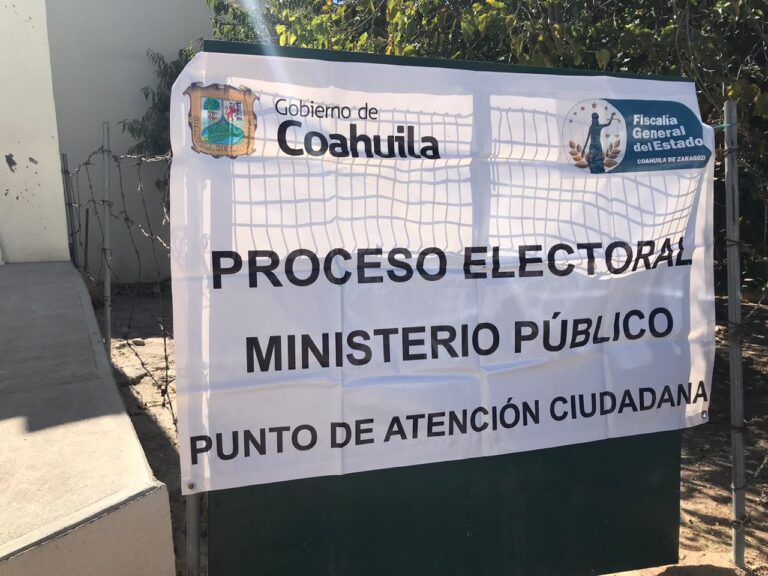 Estos son los módulos que instalará en Saltillo la Fiscalía de Coahuila para denunciar delitos electorales