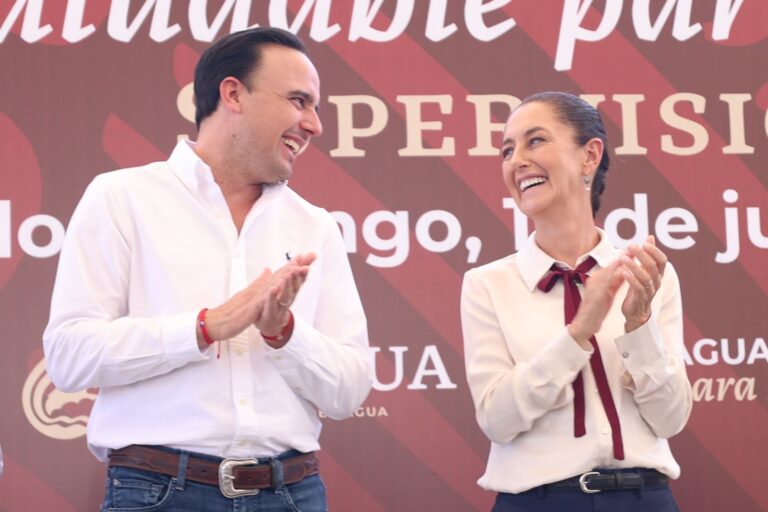 Sheinbaum y Manolo van por gran proyecto de agua, seguridad y salud para Coahuila