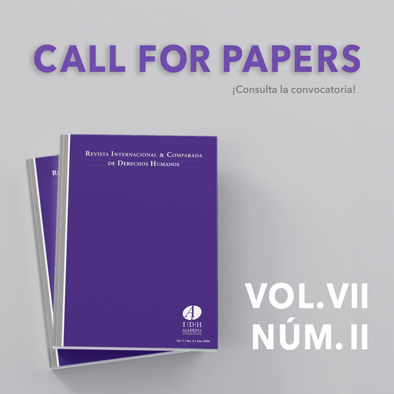 Abierta la convocatoria para contribuciones en la Revista Internacional & Comparada de Derechos Humanos de la AIDH