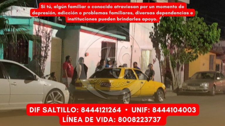 Adicto al cristal decide escapar por la puerta falsa en Saltillo