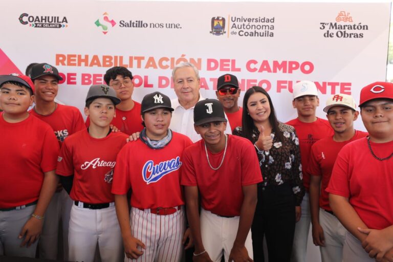 Agradecen rehabilitación del campo de beisbol del Ateneo Fuente