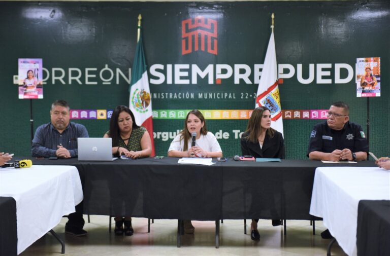 Anuncian programa “Mujeres Seguras en Torreón” para erradicar la violencia de género