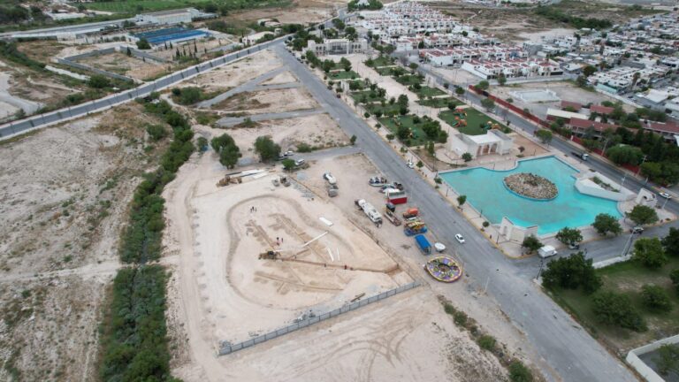 Avanzan obras del Parque Acuático de Ramos Arizpe