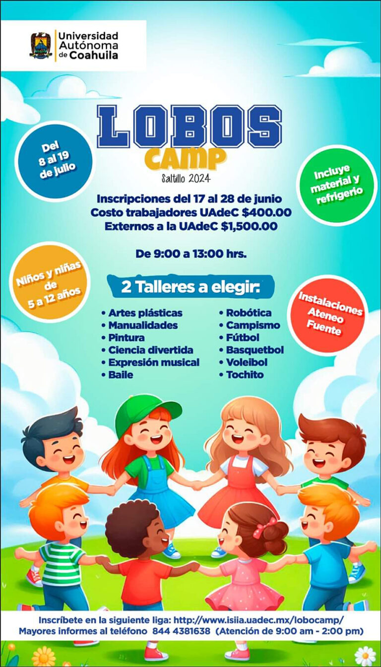 IMARC Ramos Arizpe invita a niñez a participar en campamento de verano de Lobos de la UAdeC 