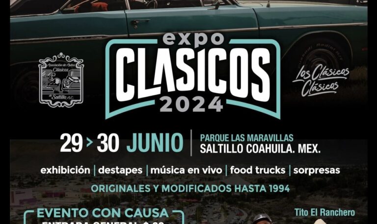 Invitan a Expo de Autos Clásicos 2024; evento con causa en apoyo al Albergue Campesino de Ramos Arizpe