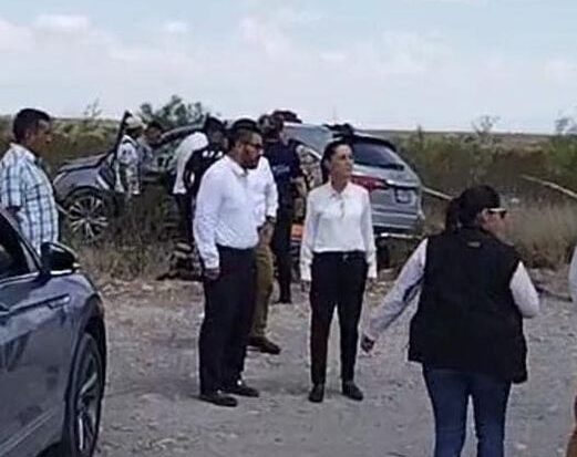 Choca vehículo de comitiva de Sheinbaum en Monclova, Coahuila