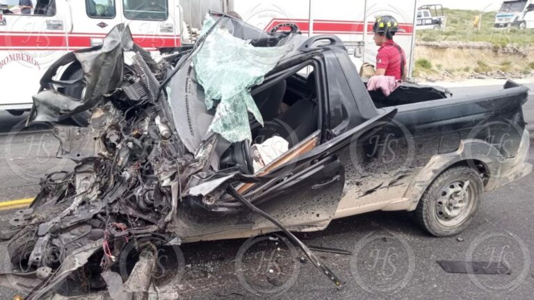 Dos heridos tras accidente en el Libramiento Norponiente en Ramos Arizpe