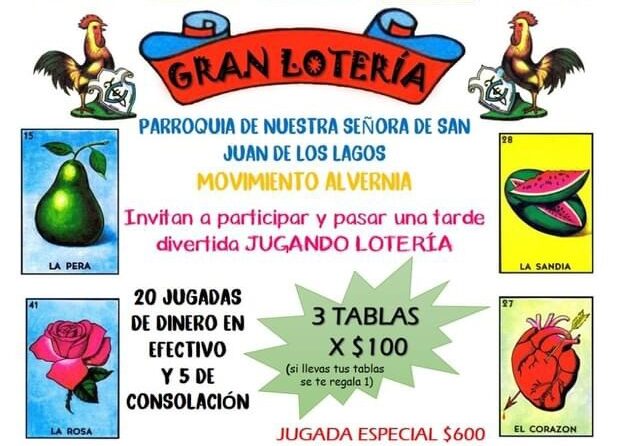 Invitan en parroquia San Juan de los Lagos a participar en lotería con causa 