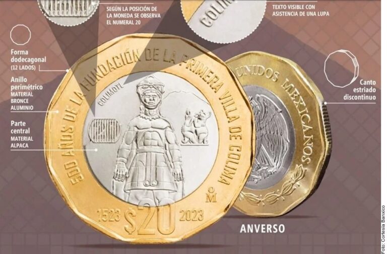 Lanza Banxico moneda conmemorativa de $20