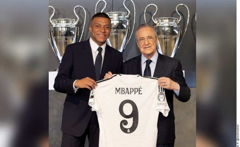 Presenta Real Madrid a Mbappé; ‘soy un chico muy feliz’