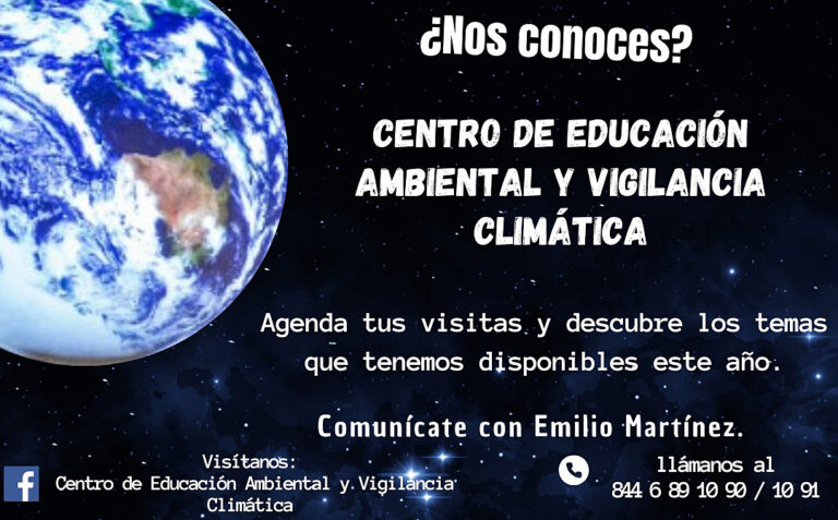 A partir de agosto, agenda tu visita y descubre el Centro de Educación Ambiental y Vigilancia Climática de la UA de C