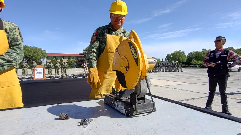 Convocan a entrega voluntaria de armas en el 69 Batallón de Infantería de Saltillo