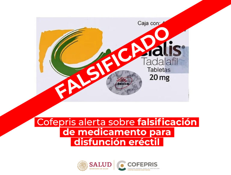 La Cofepris advierte sobre falsificación de un medicamento para la disfunción eréctil