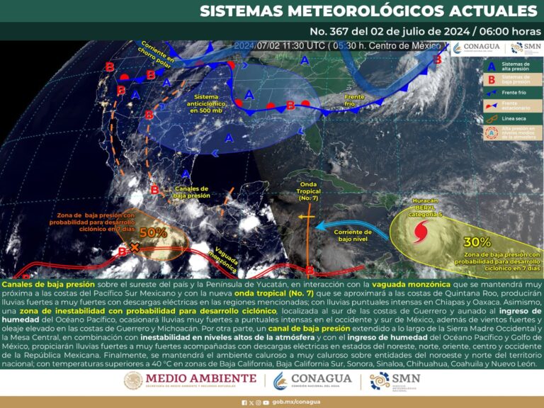 Se esperan lluvias aisladas y fuertes vientos para este martes en Coahuila