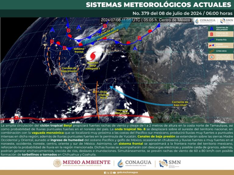 Se esperan lluvias y vientos de hasta 80 km/h en Coahuila