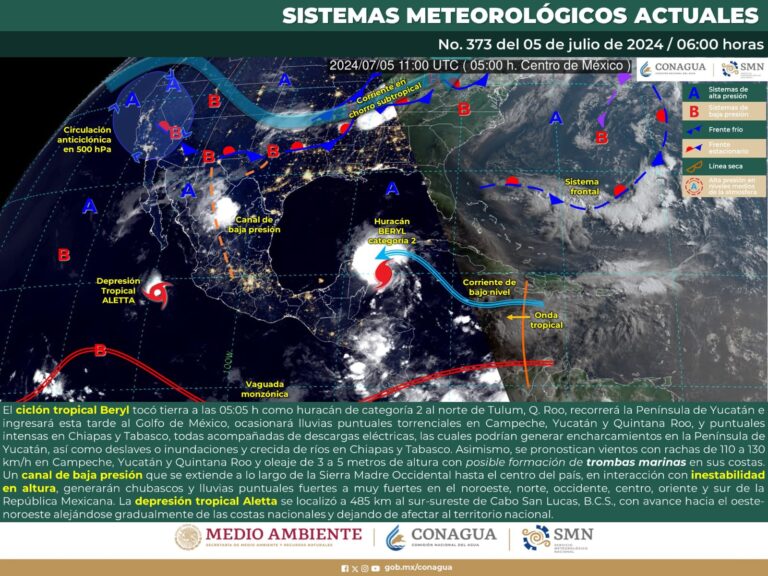 Se pronostican para Coahuila chubascos y lluvias puntuales fuertes