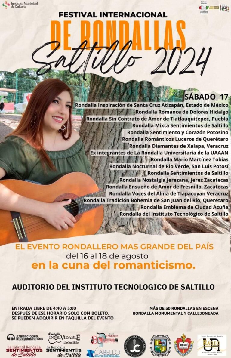 Todo listo para el Festival Internacional de Rondallas Saltillo 2024