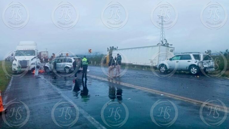 Accidente múltiple en la Saltillo-Zacatecas deja una persona sin vida