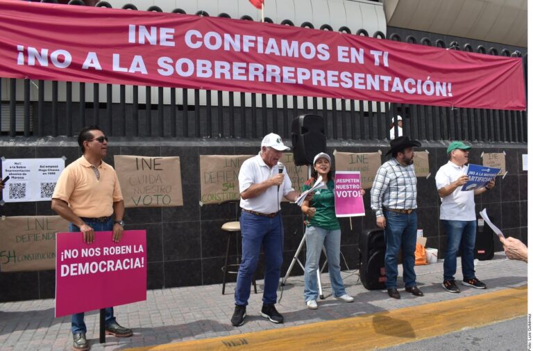 Exigen al INE no sobrerrepresentar a Morena