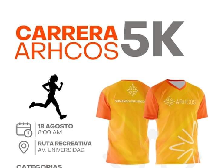 Invitan a saltillenses a participar en la carrera ARHCOS 5K a beneficio de la Casa de los Niños