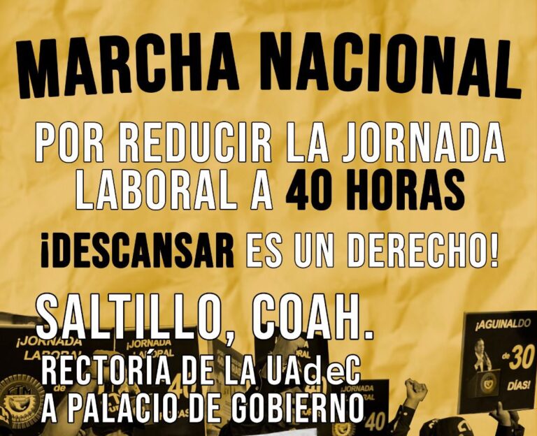 Marcharán por reducir la jornada laboral