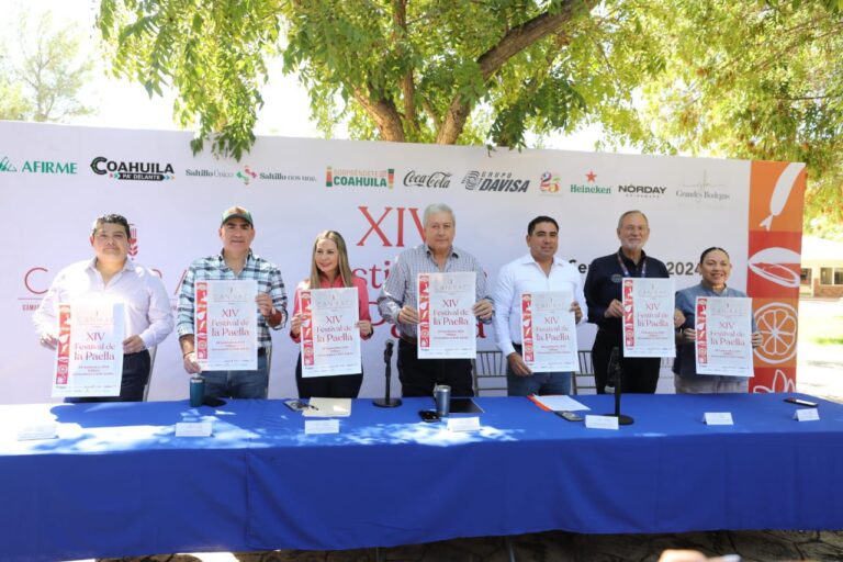 Anuncian XIV edición del Festival de la Paella Saltillo 2024