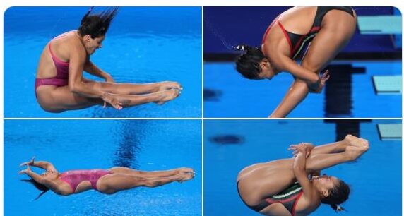 Clavadistas Aranza Vázquez y Ale Estudillo avanzan a Semifinales de trampolín en Paris 2024