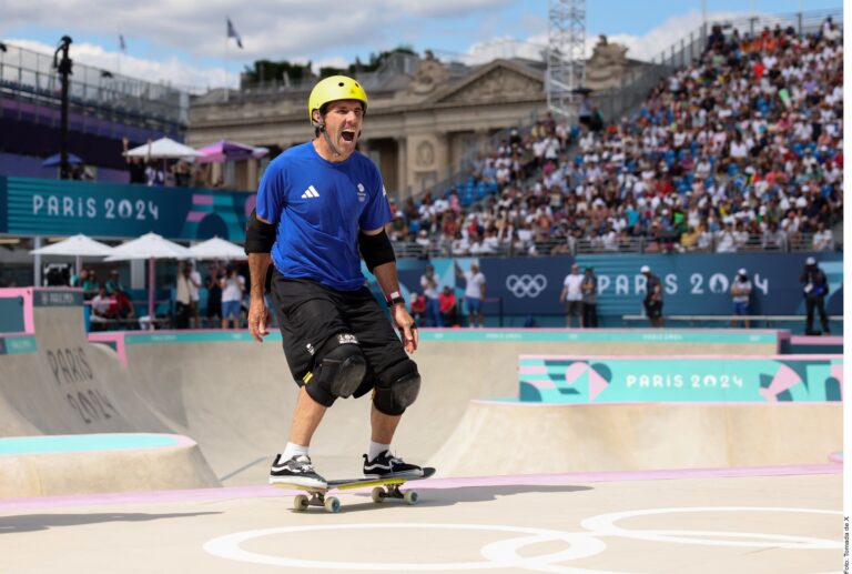 Histórico debut del patinador Andy MacDonald en París 2024 a sus 51 años