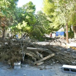 Colapsa barda de vivienda en colonia Capellanía por intensa lluvia; ayudan en trabajos de limpieza 4