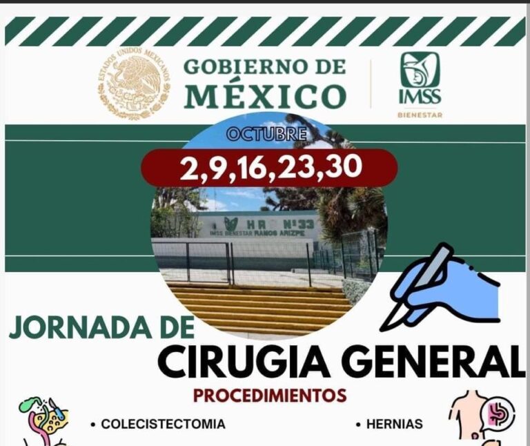 IMSS Bienestar en Ramos Arizpe convoca a aprovechar jornada de cirugía general 