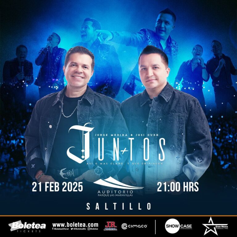 Jorge Medina y Josi Cuen llegarán juntos a Saltillo en un concierto inolvidable