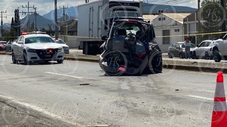 Muere tras fuerte accidente en Saltillo, al no portar cinturón de seguridad